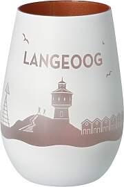 Goodtimes Windlicht Langeoog Skyline (Weiß &