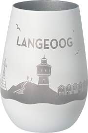 Goodtimes Windlicht Langeoog Skyline (Weiß &