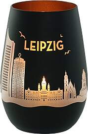 Goodtimes Windlicht Leipzig Skyline (Schwarz & 