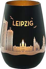 Goodtimes Windlicht Leipzig Skyline (Schwarz & 