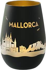 Goodtimes Windlicht Mallorca Skyline (Schwarz