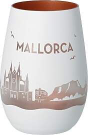 Goodtimes Windlicht Mallorca Skyline (Weiß &