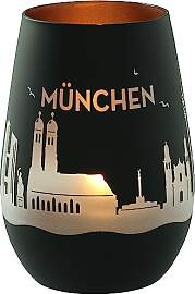 Goodtimes Windlicht München Skyline (Schwarz