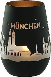 Goodtimes Windlicht München Skyline (Schwarz