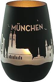 Goodtimes Windlicht München Skyline (Schwarz