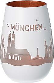 Goodtimes Windlicht München Skyline (Weiß &