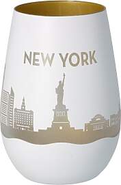 Goodtimes Windlicht New York Skyline (Weiß &