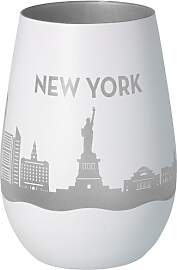 Goodtimes Windlicht New York Skyline (Weiß &