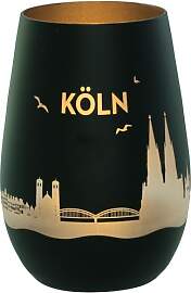 Goodtimes Windlicht Skyline Köln Schwarz &