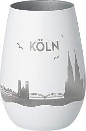 Goodtimes Windlicht Skyline Köln Weiß &
