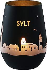 Goodtimes Windlicht Sylt Skyline (Schwarz &