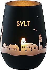 Goodtimes Windlicht Sylt Skyline (Schwarz &