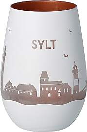 Goodtimes Windlicht Sylt Skyline (Weiß &