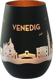 Goodtimes Windlicht Venedig Skyline (Schwarz & 