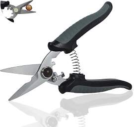GOOGO Gartenschere, Edelstahl Blumenschere mit