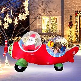GOPLUS 2,2m aufblasbarer Weihnachtsmann im