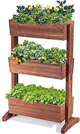 GOPLUS 3 Etagen Hochbeet, Blumenbeet aus