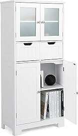 GOPLUS Badezimmerschrank mit Schubladen &