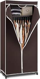 GOPLUS Kleiderschrank Stoff, Stoffschrank mit