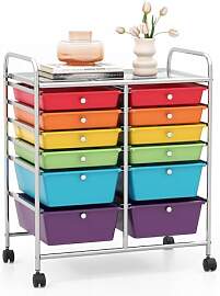 GOPLUS Rollwagen Schubladenwagen, Rollcontainer