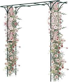 GOPLUS Rosenbogen aus Metall, 205 x 52 x 205 cm