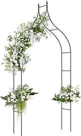 GOPLUS Rosenbogen aus Metall, Gartenbogen für