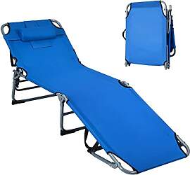GOPLUS Sonnenliege, Liegestuhl klappbar,