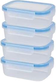 Go Practic Frischhaltedosen-Set 4 x 0,6 L, Clip