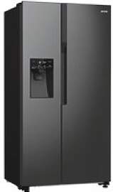 Gorenje Side-by-Side NRR9ESBXL Ice Crushed schwarz 