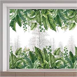GORGECRAFT 116x38cm Große Fensteraufkleber Mit