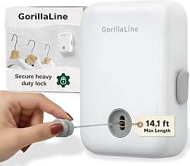 GorillaLine - Einziehbare Wäscheleine für