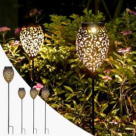 Görvitor Solarlampen für Außen Garten 4