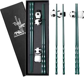 GOTDYBST Sushi Essstäbchen Set Panda: 2 Paar