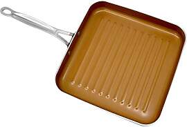 Gotham Stahl Antihaftbeschichtete Grill Pfanne mit 