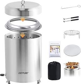 Goture 18 x 19 cm Rauchfreie Feuerschale,