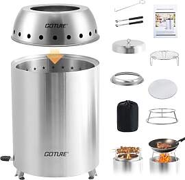 Goture 18 x 19 cm Rauchfreie Feuerschale,