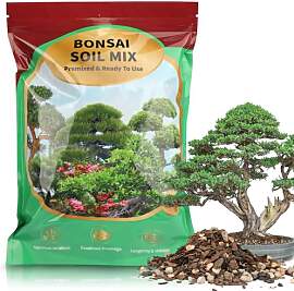 GOTVUGE Bonsai-Erde-Mischung 2L, gebrauchsfertige