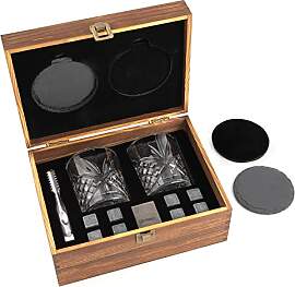 GOURMEO Whiskygläser Set mit Whisky Zubehör