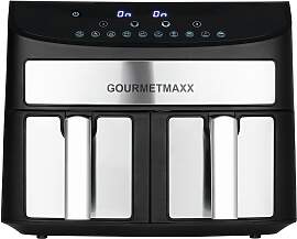 GOURMETmaxx Doppelkammer-Heißluftfritteuse 7l,