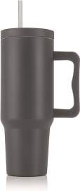 GOURMETmaxx Thermobecher mit Strohhalm &