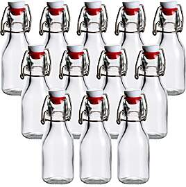 gouveo 12er Set Glasflaschen 100 ml (0,10 l)