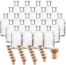 gouveo 24er Set Apothekerflaschen 250 ml (0,25 l)
