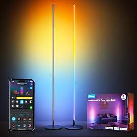 Govee RGBICW LED Stehlampe Wohnzimmer 2pack, WiFi