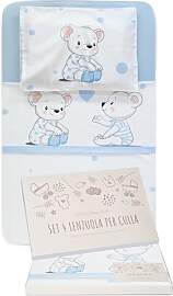 GOYSILA 4-teiliges Baby Bettwäsche Set 100%