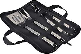 GQC Edelstahl Grillbesteck Set, 3-teilig