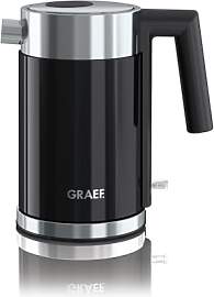 GRAEF. Edelstahl Wasserkocher WK402 Schwarz mit 1