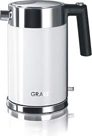 GRAEF Edelstahl Wasserkocher WK61 Weiß mit 1,5