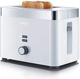 GRAEF Toaster TO61 Weiß 2-Scheiben-Toaster mit
