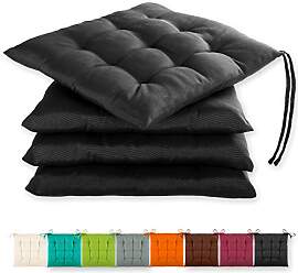 Gräfenstayn® 4er-Set Sitzkissen 40x40x3cm mit