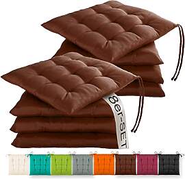 Gräfenstayn® 8er-Set Sitzkissen 40x40x3cm mit